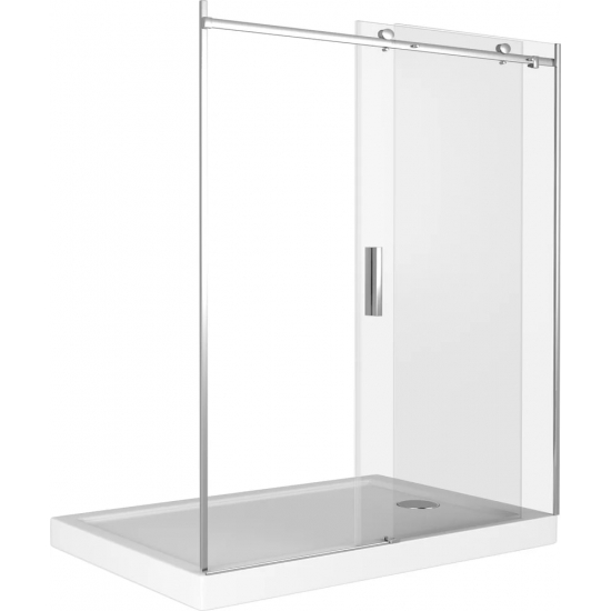 Душевая дверь в нишу BAS Good door Galaxy WTW-140-C-CH 140x195 стекло прозрачное, профиль хром