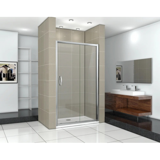 Душевая дверь в нишу BAS Good door Infinity WTW-110-C-CH 110x185 стекло прозрачное, профиль хром