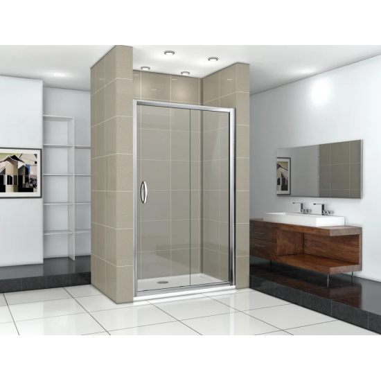 Душевая дверь в нишу BAS Good door Infinity WTW-120-C-CH 120x185 стекло прозрачное, профиль хром