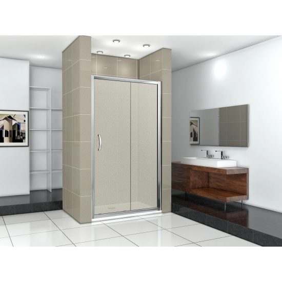 Душевая дверь в нишу BAS Good door Infinity WTW-120-G-CH 120x185 стекло грейп, профиль хром