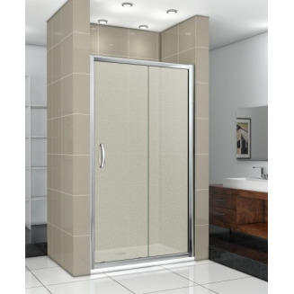 Душевая дверь в нишу BAS Good door Infinity WTW-130-G-CH 130x185 стекло грейп, профиль хром