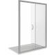 Душевая дверь в нишу BAS Good door Infinity WTW-140-C-CH 140x185 стекло прозрачное, профиль хром