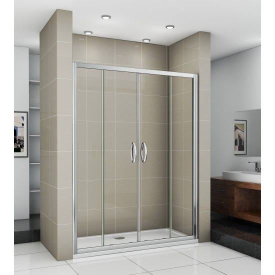 Душевая дверь в нишу BAS Good door Infinity WTW-TD-150-C-CH 150x185 стекло прозрачное, профиль хром