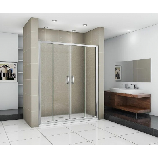 Душевая дверь в нишу BAS Good door Infinity WTW-TD-150-G-CH 150x185 стекло грейп, профиль хром