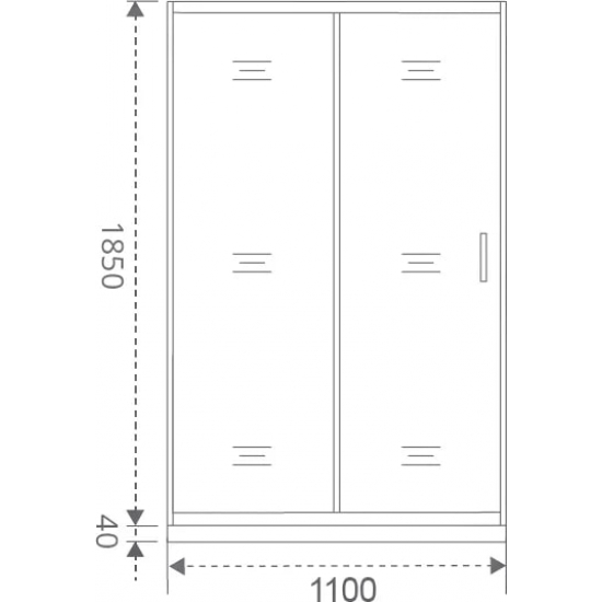 Душевая дверь в нишу BAS Good door Latte WTW-110-C-WE 110x185 стекло прозрачное, профиль хром