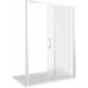 Душевая дверь в нишу BAS Good door Latte WTW-110-G-WE 110x185 стекло грейп, профиль хром
