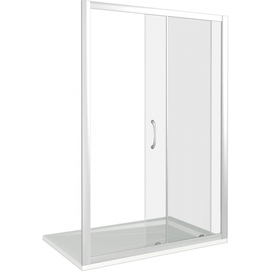 Душевая дверь в нишу BAS Good door Latte WTW-120-C-WE 120x185 стекло прозрачное, профиль хром