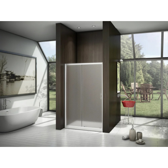 Душевая дверь в нишу BAS Good door Latte WTW-120-G-WE 120x185 стекло грейп, профиль хром