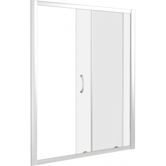 Душевая дверь в нишу BAS Good door Latte WTW-130-C-WE 130x185 стекло прозрачное, профиль хром