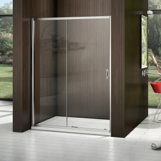 Душевая дверь в нишу BAS Good door Latte WTW-140-C-WE 140x185 стекло прозрачное, профиль хром