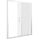 Душевая дверь в нишу BAS Good door Latte WTW-140-C-WE 140x185 стекло прозрачное, профиль хром