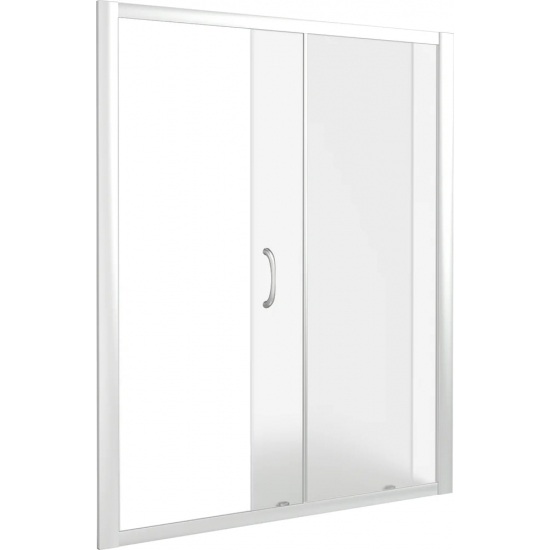 Душевая дверь в нишу BAS Good door Latte WTW-140-G-WE 140x185 стекло грейп, профиль хром