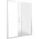 Душевая дверь в нишу BAS Good door Latte WTW-140-G-WE 140x185 стекло грейп, профиль хром