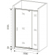 Душевая дверь в нишу BAS Good door Orion WTW-PD-100-C-CH 100x185 стекло прозрачное, профиль хром