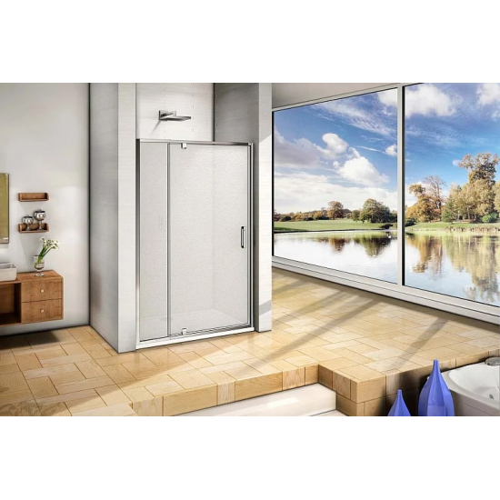Душевая дверь в нишу BAS Good door Orion WTW-PD-100-G-CH 100x185 стекло грейп, профиль хром