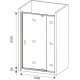 Душевая дверь в нишу BAS Good door Orion WTW-PD-110-G-CH 110x185 стекло грейп, профиль хром