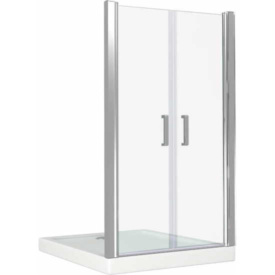 Душевая дверь в нишу BAS Good door Pandora SD-100-C-CH 100x185 стекло прозрачное, профиль хром