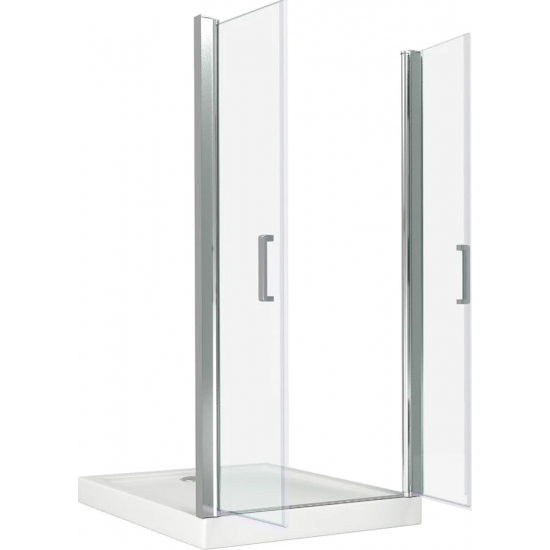 Душевая дверь в нишу BAS Good door Pandora SD-100-C-CH 100x185 стекло прозрачное, профиль хром