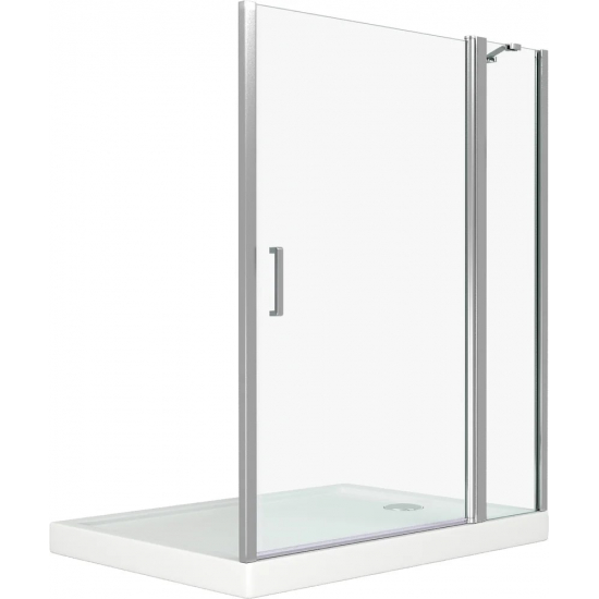Душевая дверь в нишу BAS Good door Pandora WTW-130-C-CH 130x185 стекло прозрачное, профиль хром