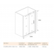 Душевая дверь в нишу BAS Good door Puerta WTW-130-C-CH 130x195 стекло прозрачное, профиль хром