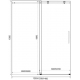 Душевая дверь в нишу BAS Good door Puerta WTW-140-C-CH 140x195 стекло прозрачное, профиль хром
