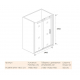 Душевая дверь в нишу BAS Good door Puerta WTW-140-C-CH 140x195 стекло прозрачное, профиль хром