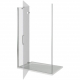 Душевая дверь в нишу BAS Good door Saturn WTW-110-C-CH-L 110x185 стекло прозрачное, профиль хром
