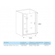 Душевая дверь в нишу BAS Good door Saturn WTW-110-C-CH-L 110x185 стекло прозрачное, профиль хром