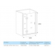 Душевая дверь в нишу BAS Good door Saturn WTW-120-C-CH-L 120x185 стекло прозрачное, профиль хром