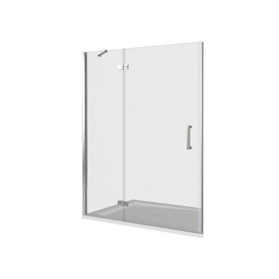 Душевая дверь в нишу BAS Good door Saturn WTW-130-C-CH-L 130x185 стекло прозрачное, профиль хром