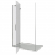 Душевая дверь в нишу BAS Good door Saturn WTW-130-C-CH-L 130x185 стекло прозрачное, профиль хром