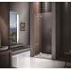 Душевая дверь в нишу BAS Good door Saturn WTW-140-C-CH-L 140x185 стекло прозрачное, профиль хром