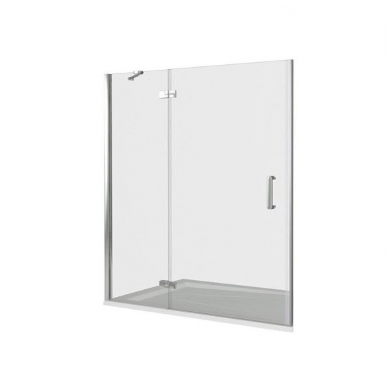 Душевая дверь в нишу BAS Good door Saturn WTW-140-C-CH-L 140x185 стекло прозрачное, профиль хром