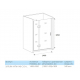 Душевая дверь в нишу BAS Good door Saturn WTW-140-C-CH-L 140x185 стекло прозрачное, профиль хром
