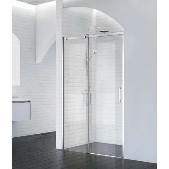 Душевая дверь в нишу BelBagno ACQUA-BF-1-140-C-Cr стекло прозрачное, профиль хром