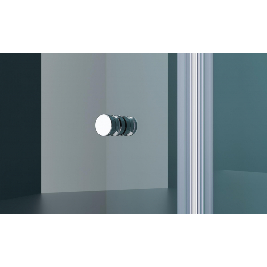 Душевая дверь в нишу BelBagno ETNA-B-11-80+90-C-Cr стекло прозрачное, профиль хром