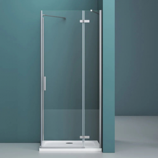 Душевая дверь в нишу BelBagno KRAFT-B-12-60/20-C-Cr-R стекло прозрачное, профиль хром