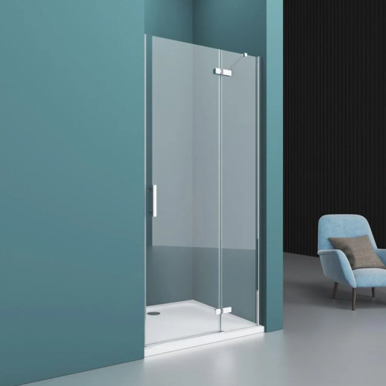 Душевая дверь в нишу BelBagno KRAFT-B-12-60/20-C-Cr-R стекло прозрачное, профиль хром