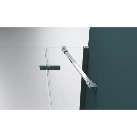 Душевая дверь в нишу BelBagno KRAFT-B-12-60/30-C-Cr-R стекло прозрачное, профиль хром