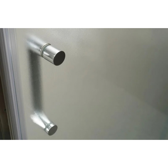 Душевая дверь в нишу BelBagno UNIQUE-BF-1-110/125-P-Cr стекло рифлёное, профиль хром