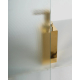 Душевая дверь в нишу BelBagno UNO-195-BF-1-120-P-NERO стекло рифлёное, профиль чёрный