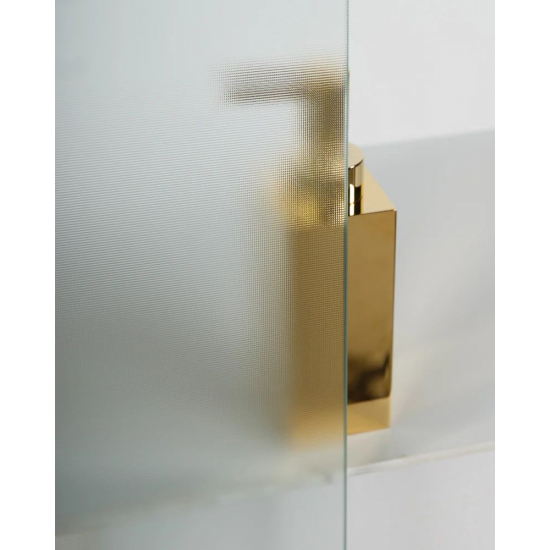 Душевая дверь в нишу BelBagno UNO-195-BF-2-180-P-Cr стекло рифлёное, профиль хром