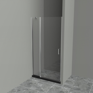 Душевая дверь в нишу BelBagno UNO-B-12-30+60-C-Cr стекло прозрачное, профиль хром