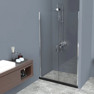 Душевая дверь в нишу BelBagno UNO-B-2-120-C-Cr стекло прозрачное, профиль хром