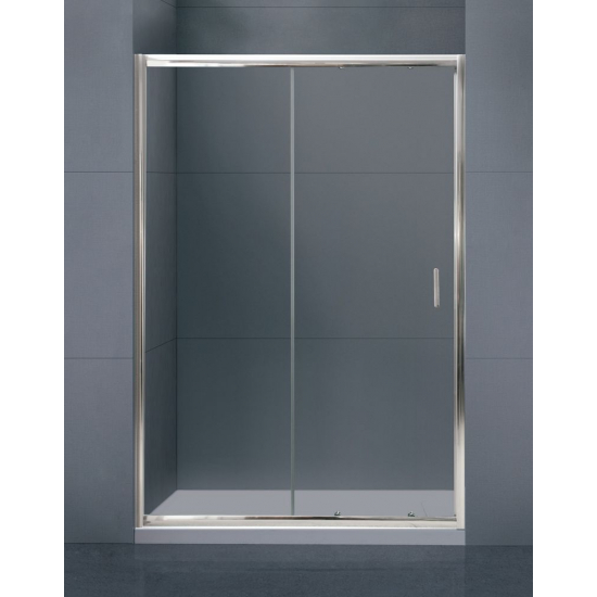 Душевая дверь в нишу BelBagno UNO-BF-1-130-C-Cr стекло прозрачное, профиль хром