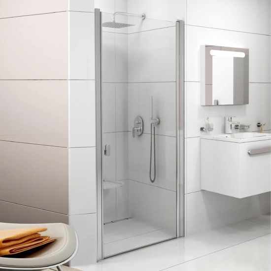Душевая дверь в нишу RAVAK Chrome CSD1-90 90x195 стекло прозрачное, профиль хром