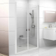 Душевая дверь в нишу RAVAK Chrome CSDL2-110 110x195 стекло прозрачное, профиль белый