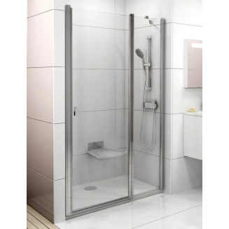 Душевая дверь в нишу RAVAK Chrome CSDL2-110 110x195 стекло прозрачное, профиль хром