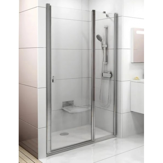 Душевая дверь в нишу RAVAK Chrome CSDL2-110 110x195 стекло прозрачное, профиль хром