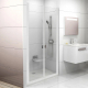 Душевая дверь в нишу RAVAK Chrome CSDL2-90 90x195 стекло прозрачное, профиль белый